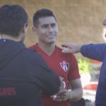 Tata Martino visitó el entrenamiento de Atlas