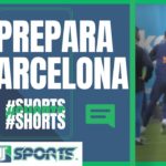 El ENRACHADO FC Barcelona ENTRENA antes de VISITAR el Galatasaray en la UEFA Europa League #Shorts