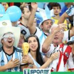 La FIESTA a las afueras del Estadio Lusail en la VICTORIA de Argentina sobre la Selección Mexicana