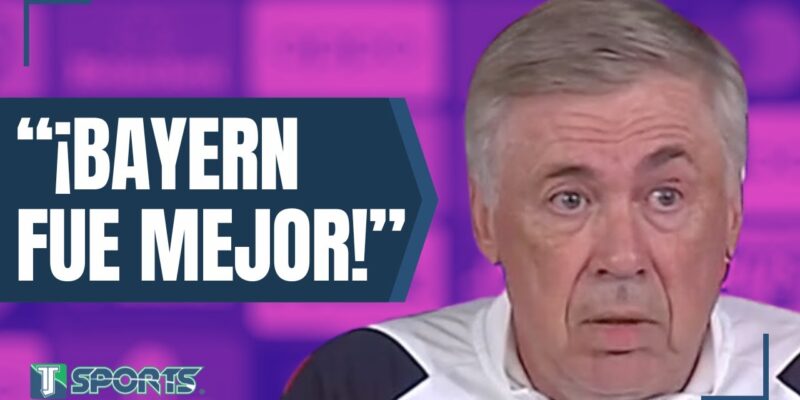 Carlo Ancelotti: "El Bayern Múnich fue MEJOR que NOSOTROS (Real Madrid) en la IDA"