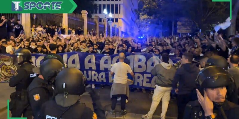 Fans del Real Madrid FESTEJAN el campeonato de LaLiga tras VICTORIA ante Cádiz