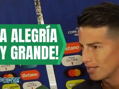 ¡PERSEGUIMOS a James Rodríguez hasta que HABLÓ! DICE que la Selección Colombia VIVE un BUEN MOMENTO