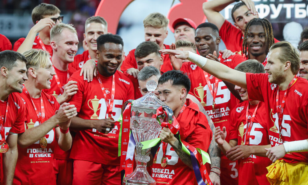 El Spartak de Moscú pudo celebrar la Copa de Rusia y sigue dando de qué hablar en Europa. Foto cortesía: FK Spartak Moscow.